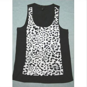 H&M Cheetah Leopard Animal Print Sleeveless Blouse Dressy Tank Top